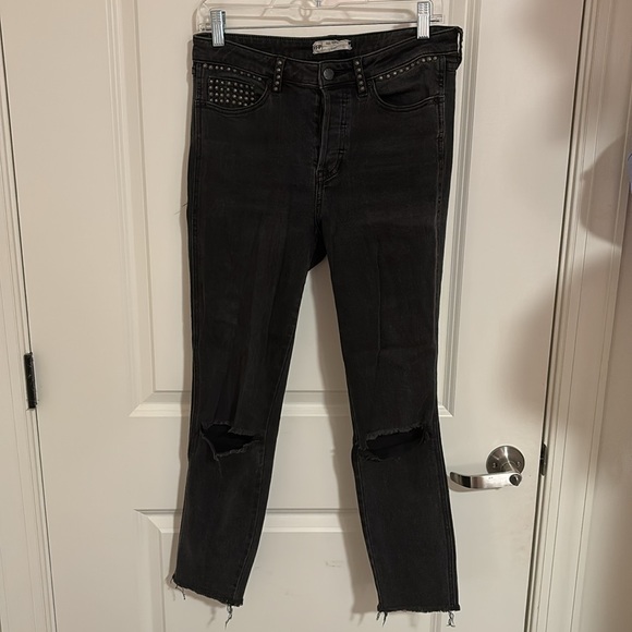 Free People Black Stud Jeans - Picture 3 of 9